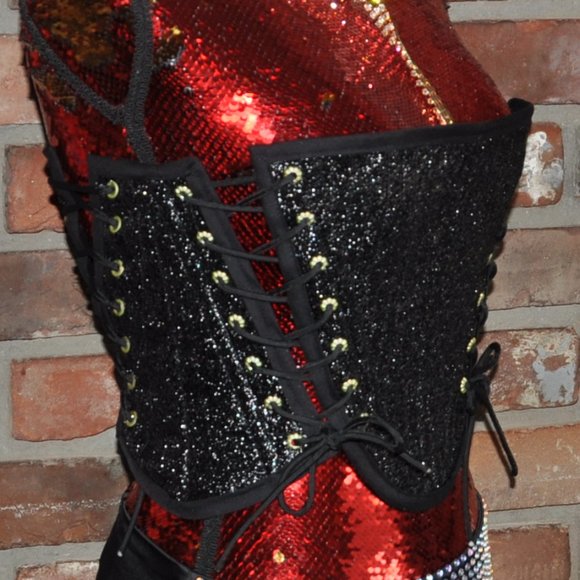 HANDMADE ONE OF A KIND CORSET- reversible - Picture 7 of 9